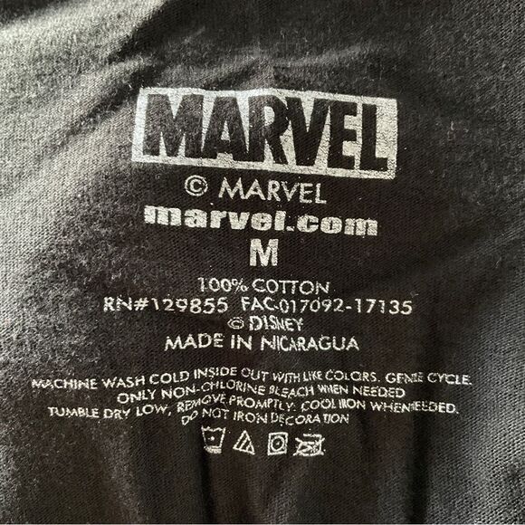 Guardians Of The Galaxy Black 2017 Graphic Disney Marvel T-Shirt Medium - Picture 4 of 5